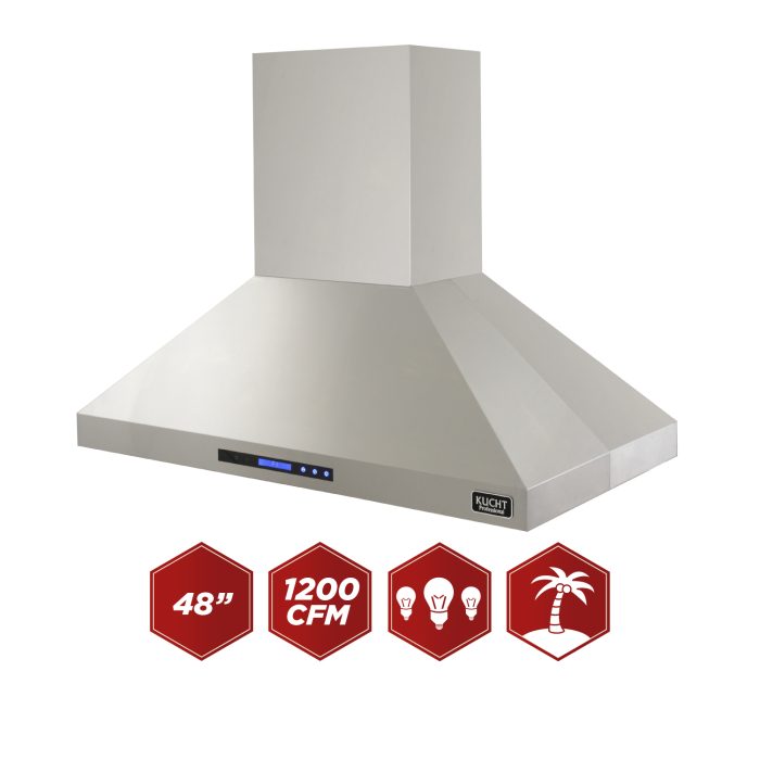 Kucht 48 Inch Stainless Steel Island Range Hood