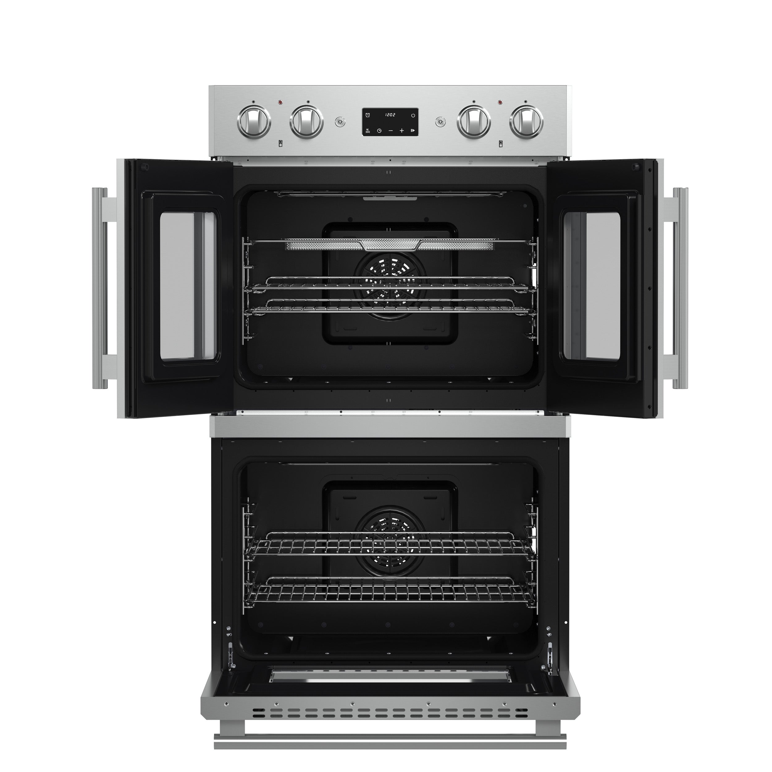 FORNO Asti 30" 7.36 cu. ft. French Door Double Electric Wall Oven with Air Fry, Self-Clean and Sous Vide