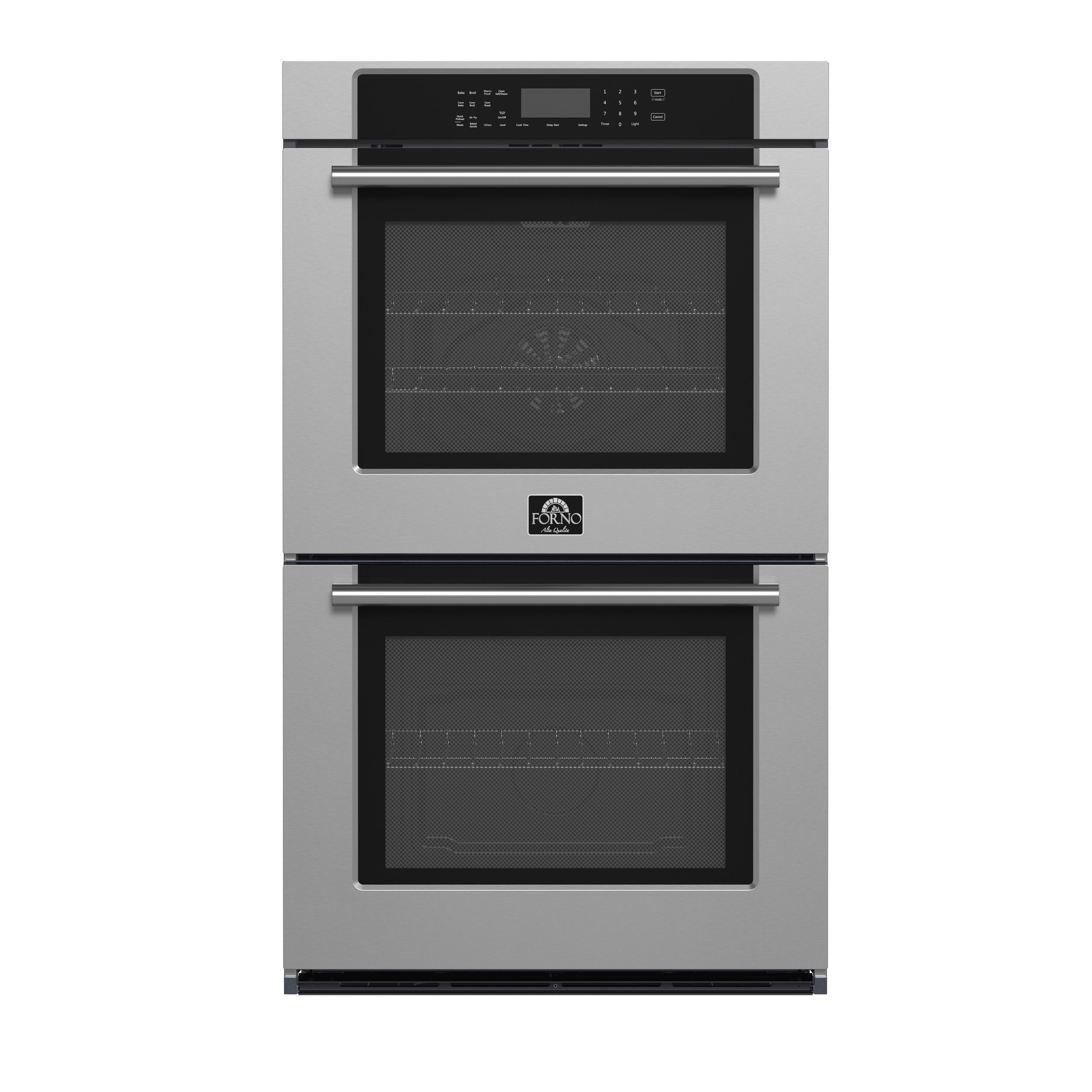 FORNO Villarosa 30" Built-In Double Wall Oven In Stainless Steel with Self-Clean