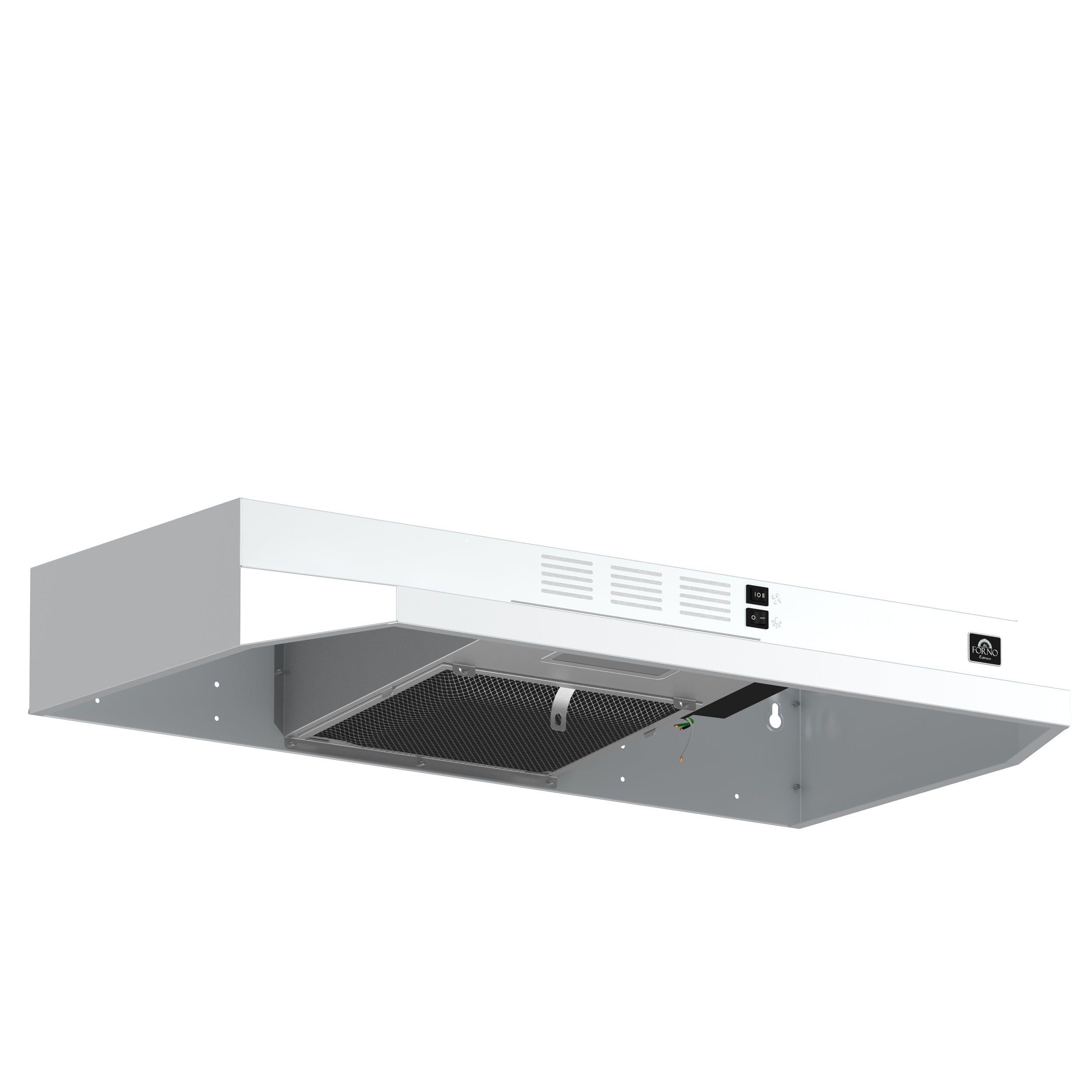 FORNO Espresso Cappa 30" 200 CFM Compact Under Cabinet Convertible Range Hood