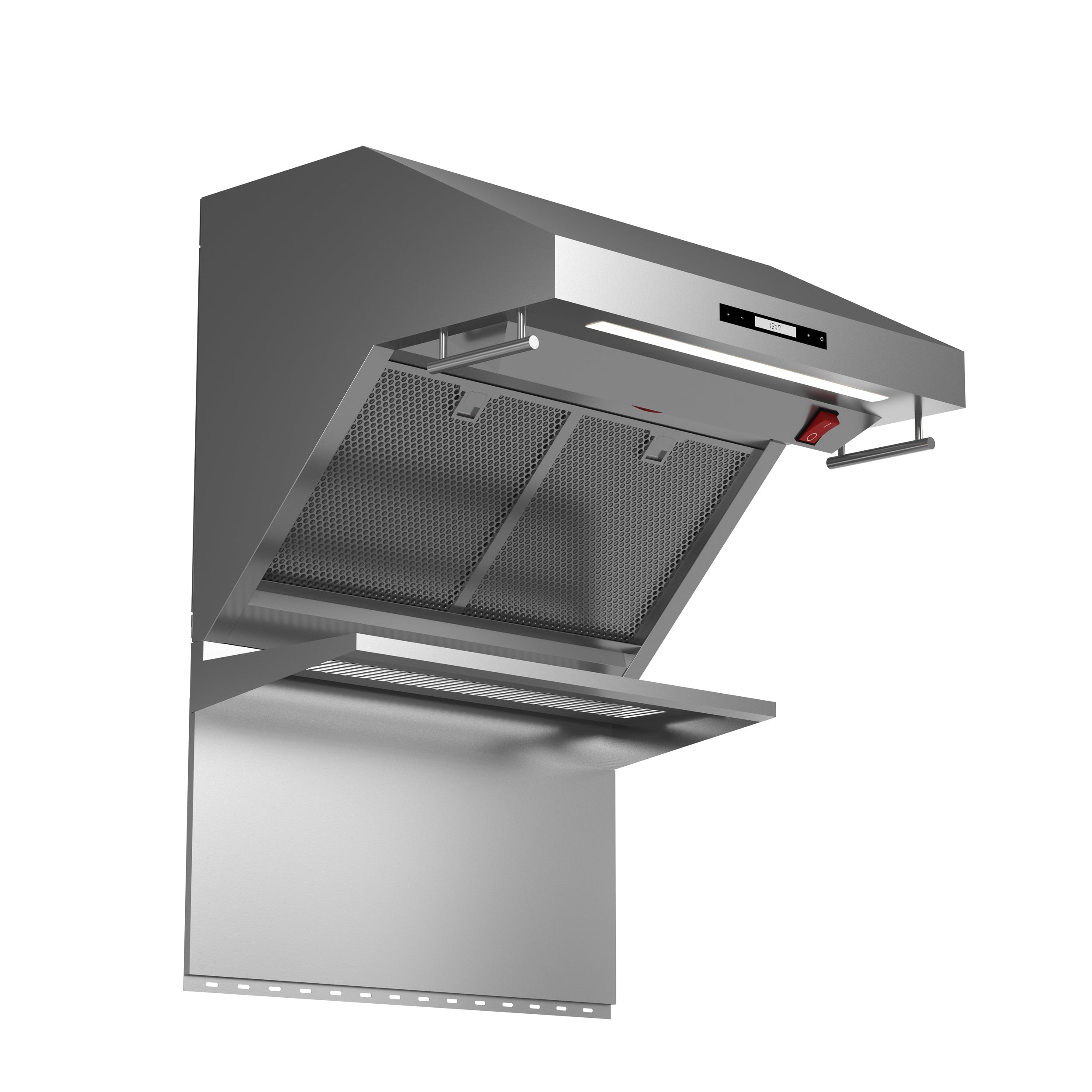 FORNO Savona 30" 600 CFM Wall Mount Range Hood and Back Splash