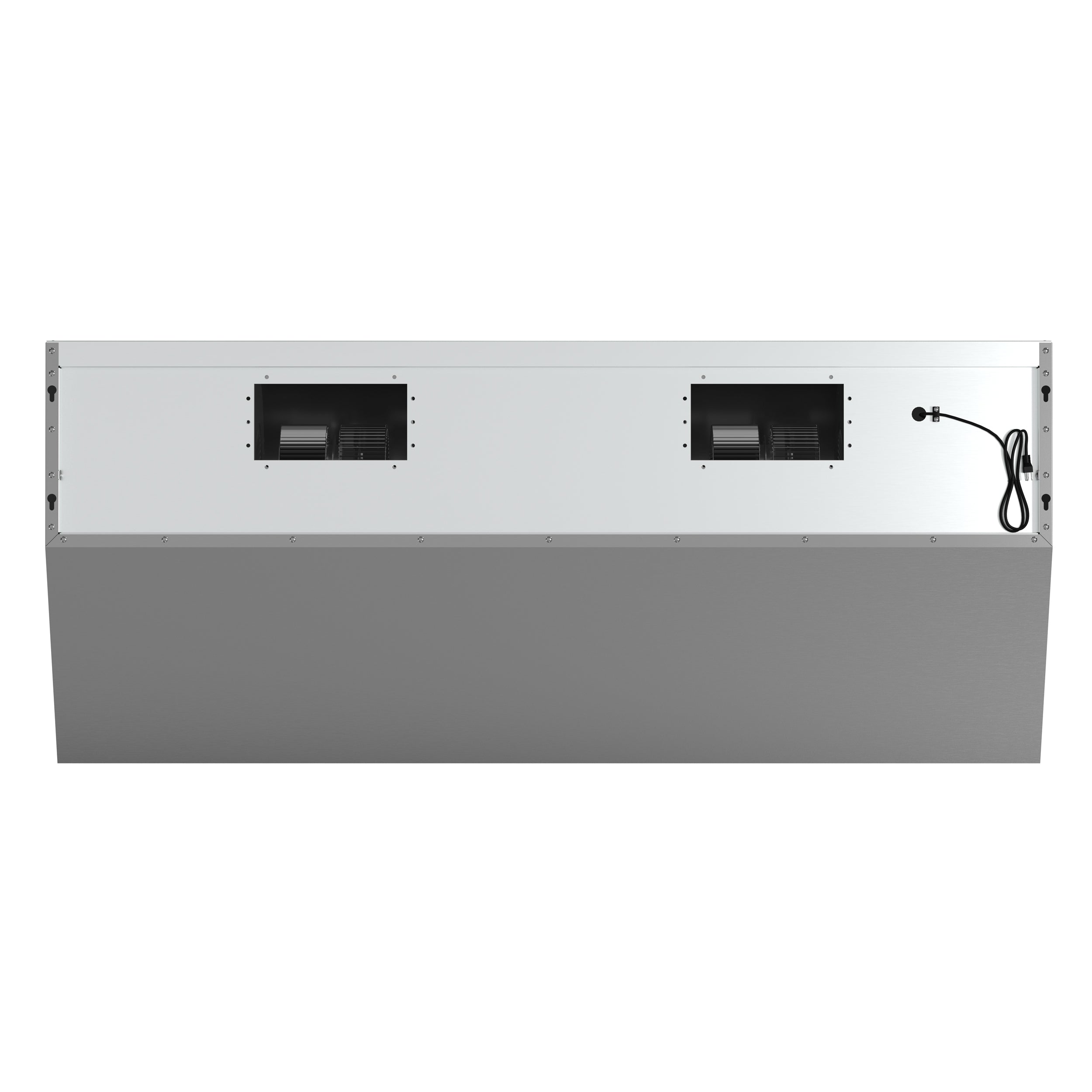 FORNO Savona 60" 1200 CFM Wall Mount Range Hood with Backsplash, Warming Lamp and Shelf