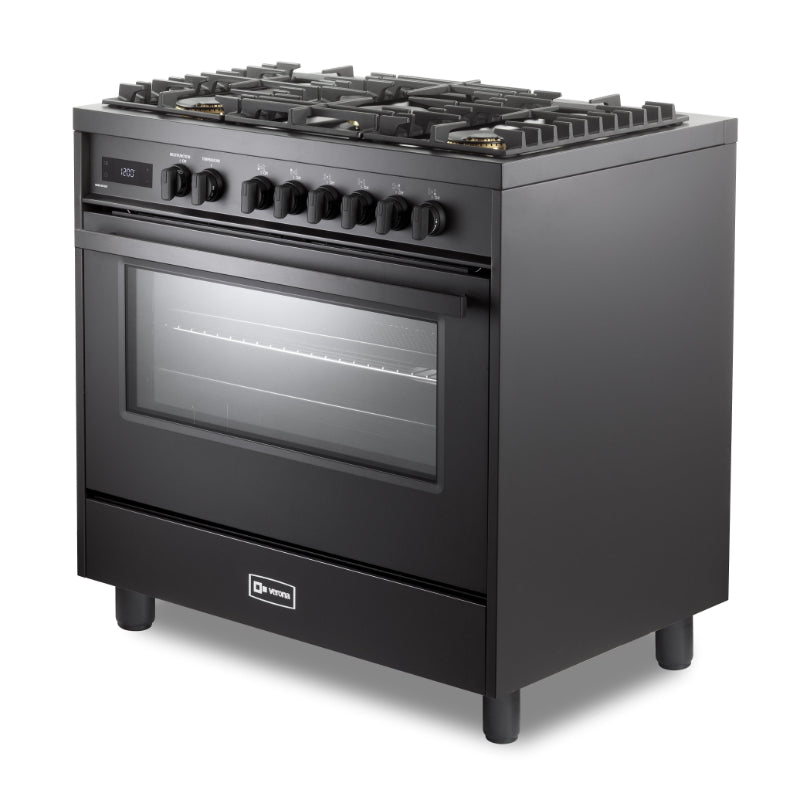 Verona 36" Ultima Midnight Duel Fuel Range