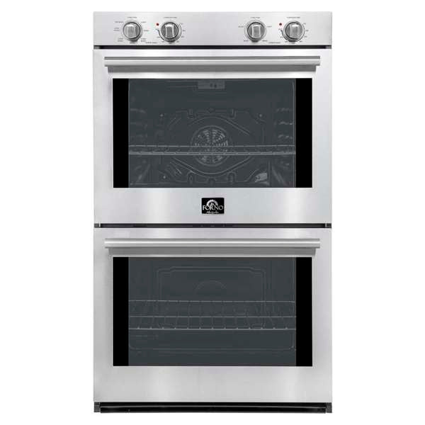 FORNO Vomero 30" 10 cu. ft. Built-In Double Electric Wall Oven in Stainless Steel