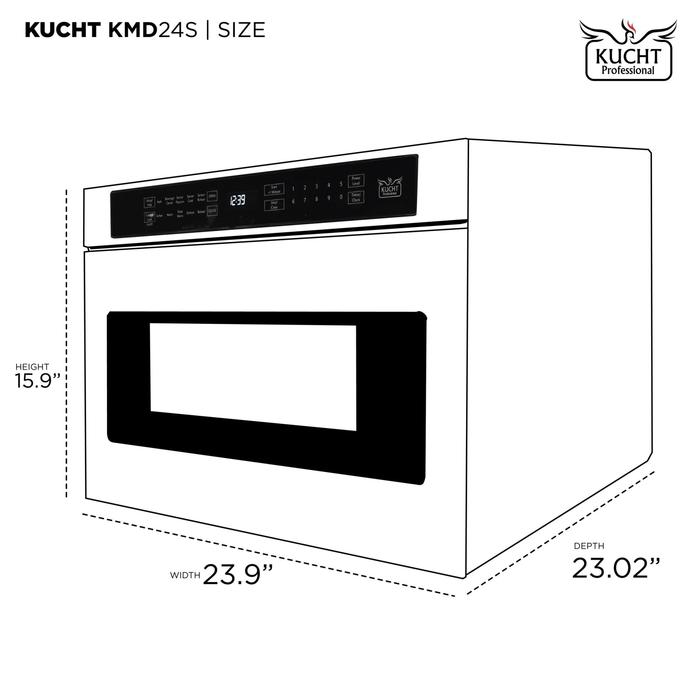 Kucht 24 in. 1.2 Cu. Ft. Microwave Drawer In Stainless Steel