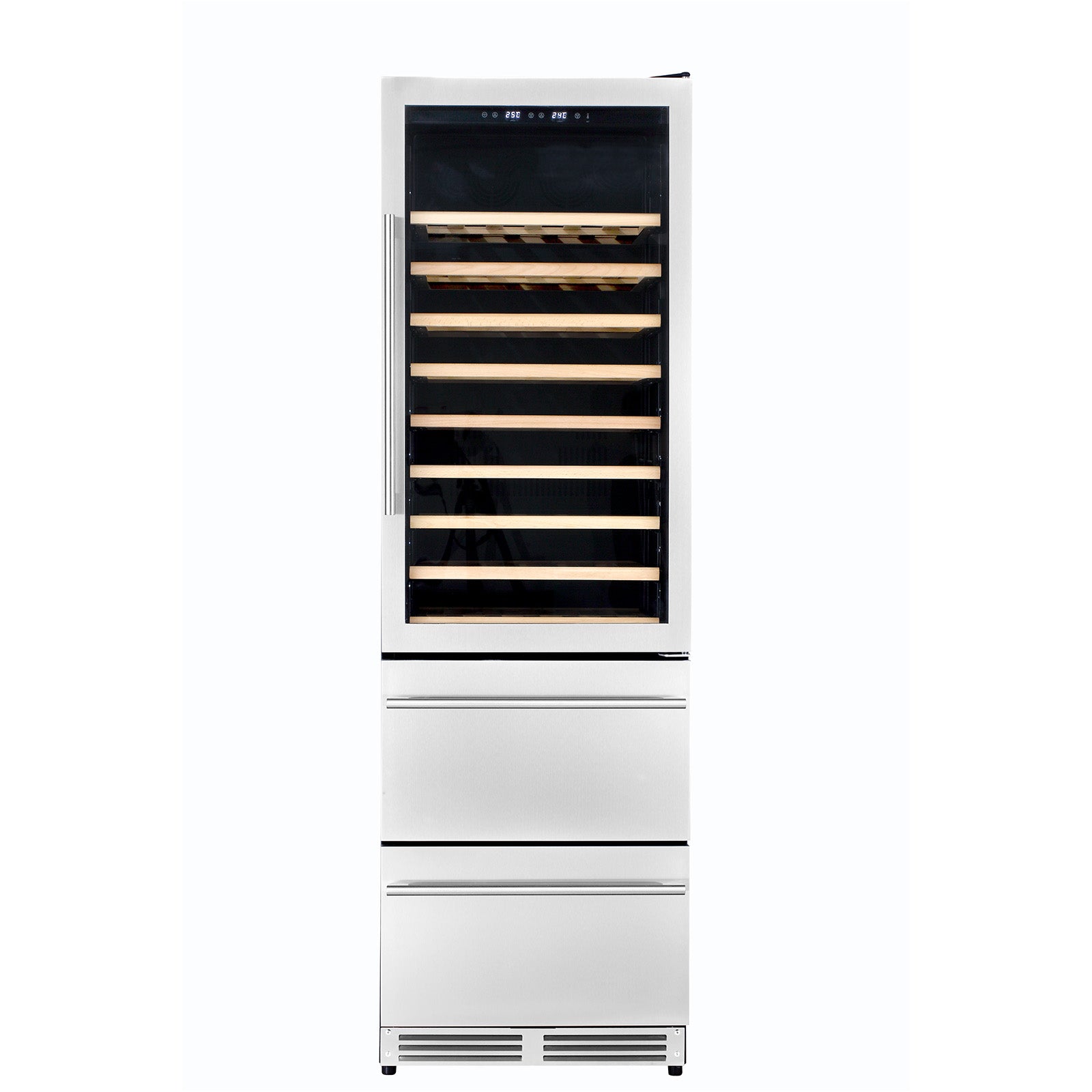 Kucht 24 in. 108 Bottle Dual Zone Wine Cooler